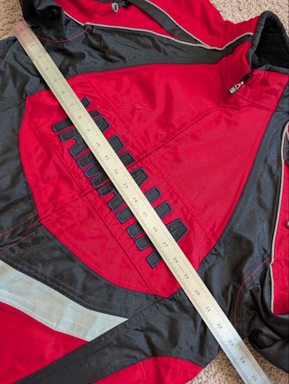 Yamaha Men Red Black Vintage Y2K Performance Motocross Riding Jacket Size Medium - Picture 12 of 14